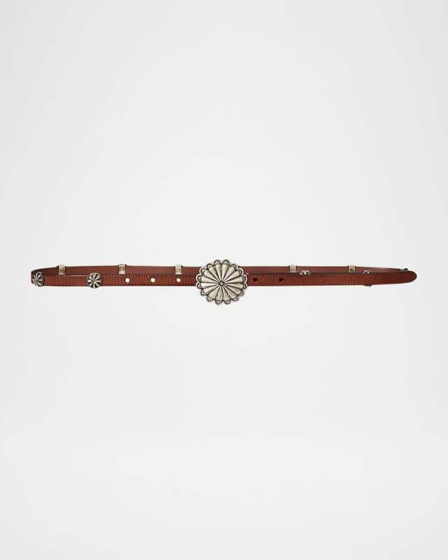 x T. Skies Vachetta Leather Belt